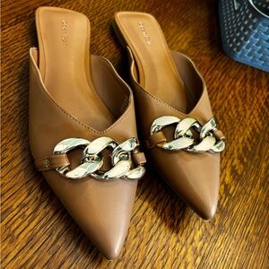 Open Edit Brown Kristina Mules